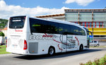 Mercedes Travego von BOHR Reisen aus der BRD in Krems gesehen.