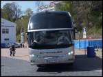 Neoplan Cityliner von Scheithauer aus Deutschland im Stadthafen Sassnitz.