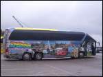 Neoplan Starliner von JobTours aus Deutschland im Stadthafen Sassnitz.