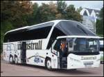 Neoplan Starliner vom Reisedienst Zumstrull aus Deutschland im Stadthafen Sassnitz.