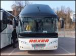 Neoplan Starliner von Rexer aus Deutrschland im Stadthafen Sassnitz.