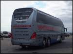 Neoplan Starliner von Winkelmann aus Deutschland im Stadthafen Sassnitz.