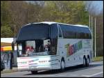 Neoplan Starliner von Thiemann aus Deutschland in Sassnitz.