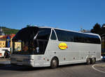 Neoplan Starliner von  Eurobus  aus PL in Krems gesehen.