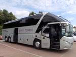 Neoplan Starliner von Wörlitz Tourist aus Deutschland im Stadthafen Sassnitz.