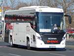 Scania Touring von Racic Eurobus BG aus Bulgarien in Berlin.