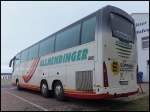 Scania Irizar von Allmendinger aus Deutschland im Stadthafen Sassnitz.