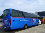 Frankreich, Languedoc-Roussillon, Hrault, Montpellier Sabines (an der Trambahn Linie 2): ein iD BUS der SNCF (IRIZAR i6) auf der Fahrt nach Spanien. 04.09.2015