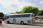 Scania Irizar aus Ungarn in Krems gesehen.