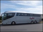 Scania Irizar von Franke-Reisen aus Deutschland im Gewerbegebiet Sassnitz.