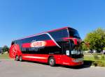 SETRA 431 DT vom Reisebro URB aus Deutschland im August 2013 in Krems gesehen.