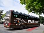 SETRA 416 HDH vom Reisebro WEIHERER aus Deutschland im September 2013 in Krems an der Donau.