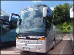 Setra 417 HDH von Bohr aus Deutschland im Stadthafen Sassnitz.