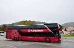 Setra 431 DT von Kerschner Reisen aus Niederösterreich am 13.9.2014 in Krems gesehen.