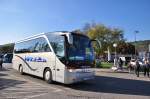 Setra 411 HD von Weiss Reisen aus sterreich am 28.9.2014 in Krems.