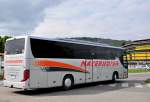 Setra 415 GT-HD von Mayerhofer Reisen aus Niedersterreich am 2.5.2015 in Krems.