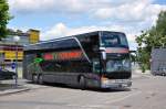 Setra 431 DT von Beck & Schubert aus der BRD im Juni 2015 in Krems gesehen.