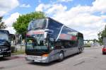 Setra 431 DT von Beck & Schubert aus der BRD im Juni 2015 in Krems gesehen.