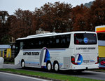 Setra 416 GT-HD von Lftner Reisen aus Tirol in Krems gesehen.