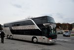 Setra 431 DT von Schnappinger Reisen aus der BRD in Krems gesehen.