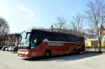 Setra 416 GT-HD von Reise Schieck aus der BRD in Krems gesehen.