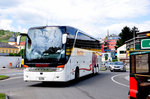 Setra 416 HDH von Reichlin Reisen aus der Schweiz in Krems gesehen.