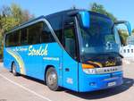 Setra 411 HD von Strolch/Konjevic aus Deutschland im Stadthafen Sassnitz.