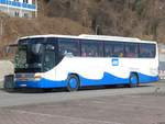 Setra 415 GT-HD von der Usedomer Bäderbahn im Stadthafen Sassnitz.