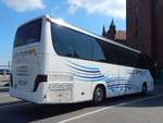 Setra 415 HD von Glob-Bus aus Polen in Stralsund.