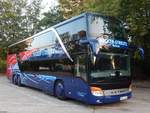 Setra 431 DT von Becker-Strelitz Reisen aus Deutschland in Neubrandenburg.