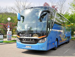 Luxusliner Setra 516 HDH von Perseus Reisen aus der BRD in Krems gesehen.Liebe Gre und Dank an den Fahrer fr die Fotogenehmigung!