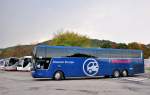 VAN HOOL T919 Altano von Wetterstein Reisen aus Tirol/sterreich am 9.9.2014 in Krems gesehen.