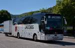 Van Hool TX von Jacobs Reisen aus der BRD in Krems.