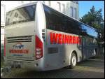 Volvo 9700 von Weinreich aus Deutschland mit Radanhnger in Bergen.