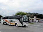 VOLVO 9900 von der Alex Touristik aus der BRD in Krems gesehen.