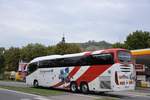 Volvo Irizar i6s von Europamund Reisen aus Spanien BRD 2017 in Krems.