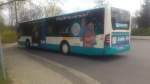 ....NB SW 543 der Citaro am Endhaltepunkt der Linie 5   mit sein Traffic Board fr Lutz Berufsbekleidung