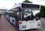 Mercedes-Benz O 405 N von Busverkehr Zipper GmbH, abgestellt am Hauptbahnhof in Grnstadt.