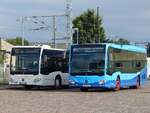 Mercedes Citaro III der VVG und Mercedes Citaro III von URB aus Deutschland in Pasewalk.