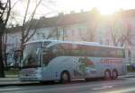 Mercedes Benz Tourismo von Sittenauer/BRD im Dez.2013 in Krems gesehen.