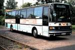 Setra Linienbus der 200er Serie der KVG (Kahlgrund Verkehrs Gesellschaft)hier  am 5.7.2008 in Schllkrippen.