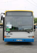 SWS Solingen - Nr. 178/SG-SW 278 - Berkhof Gelenktrolleybus am 19. Juni 2022 in Solingen (Aufnahme: Martin Beyer)