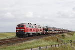 218 344 und 218 xxx mit einem  Sylt-Shuttle  unterwegs in Richtung Sylt.