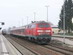 218 256-6 hat Buchloe mit den RE32683 M�nchen erreicht.