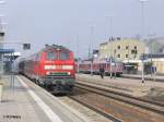 218 472-9 hat Buchloe mit den RE32612 F�ssen erreicht.