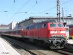 218 488-5 hat M�nchen HBF mit einer RB erreicht.