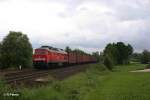 232 527-2 mit dem Containerzug aus Schwandorf bei Sch�nfeld.