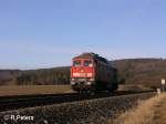 232 401-0 rollt solo bei Oberteich in Richtung S�den.