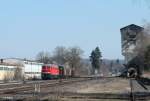 232 569-4 mit einem nur 3 Wagen 45365 N�rnberg - Cheb in Pechbrunn.