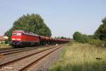 233 698-0 mit CFN 62725 Schotterzug aus Pechbrunn bei Sch�nfeld.